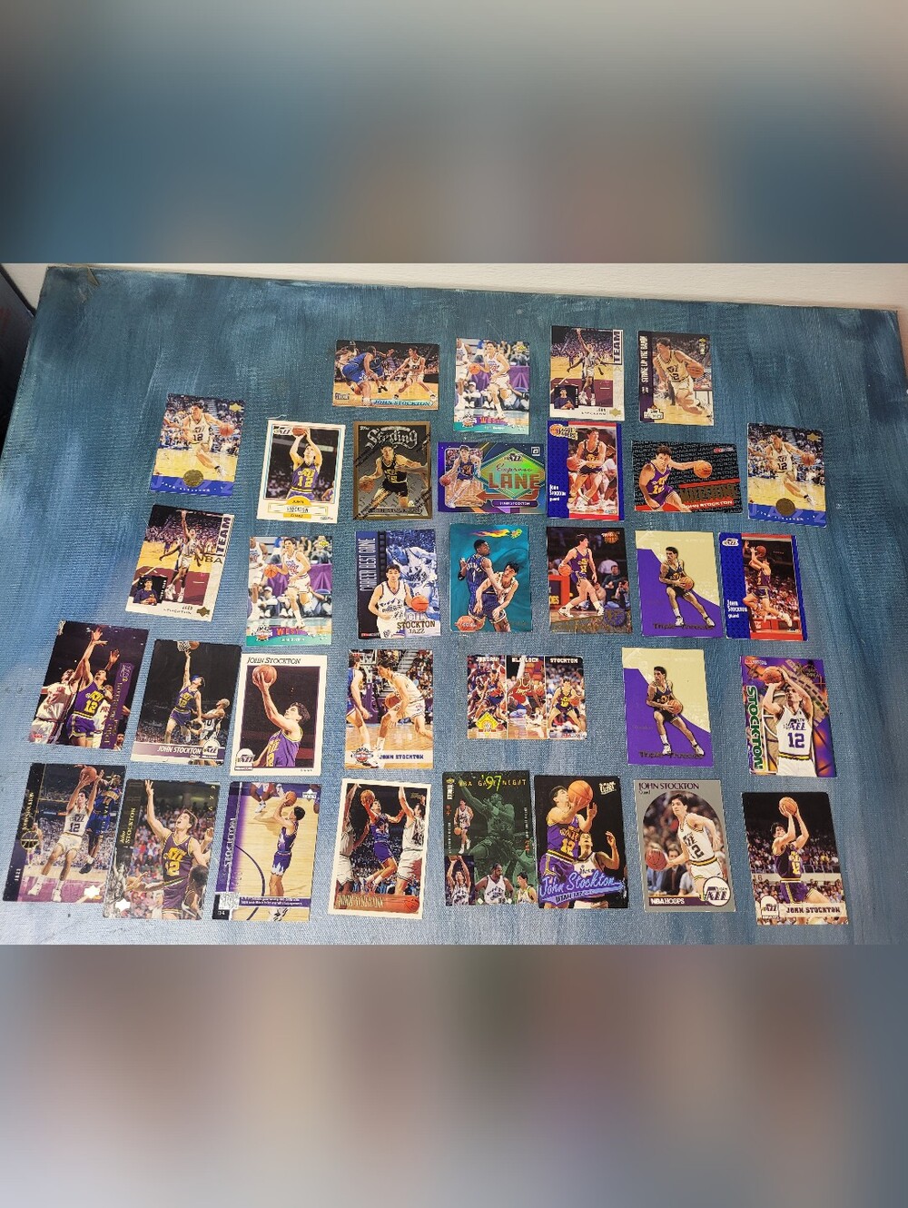 John Stockton Utah Jazz Trading Card Lot